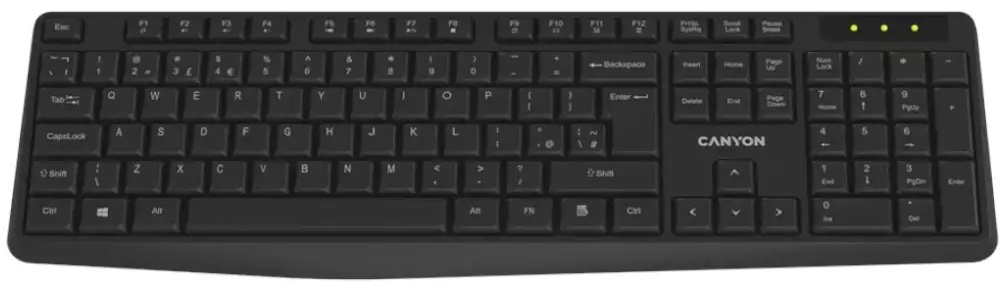 Клавиатура Canyon KB-W01 черный