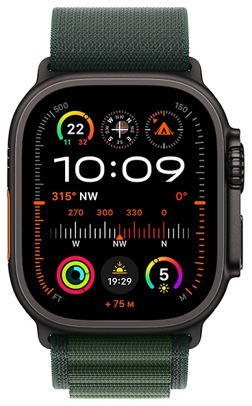 Смарт-часы Apple Watch Ultra 2 2024 GPS &amp;#43; Cellular M 49 мм черный-зеленый