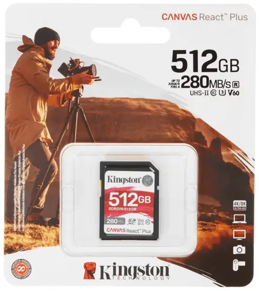 Карта памяти Kingston SDR2V6/512GB, 512 Гб