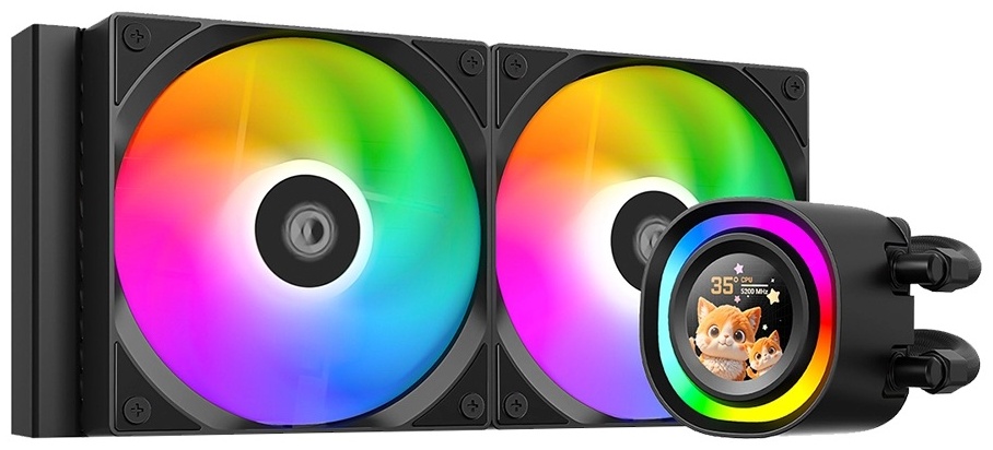 Система охлаждения ID-Cooling ID-CPU-FX240 LCD, черная