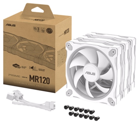 Вентилятор для корпуса ASUS PRIME MR120 FAN ARGB WHITE 3IN1