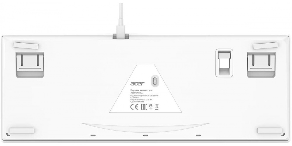 Клавиатура Acer OKR302 ZL.KBDEE.016, белая