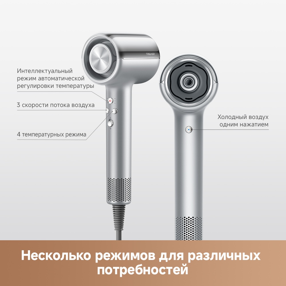 TROUVER Shine 20 фен серебряный