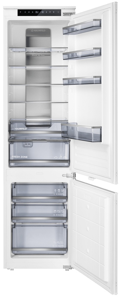 Холодильник MAUNFELD MBF193NFWGR Inverter белый