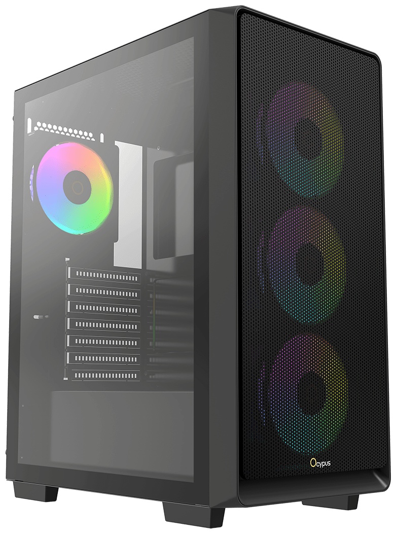 Корпус Ocypus Gamma-C60-BKG400XX-GL черный