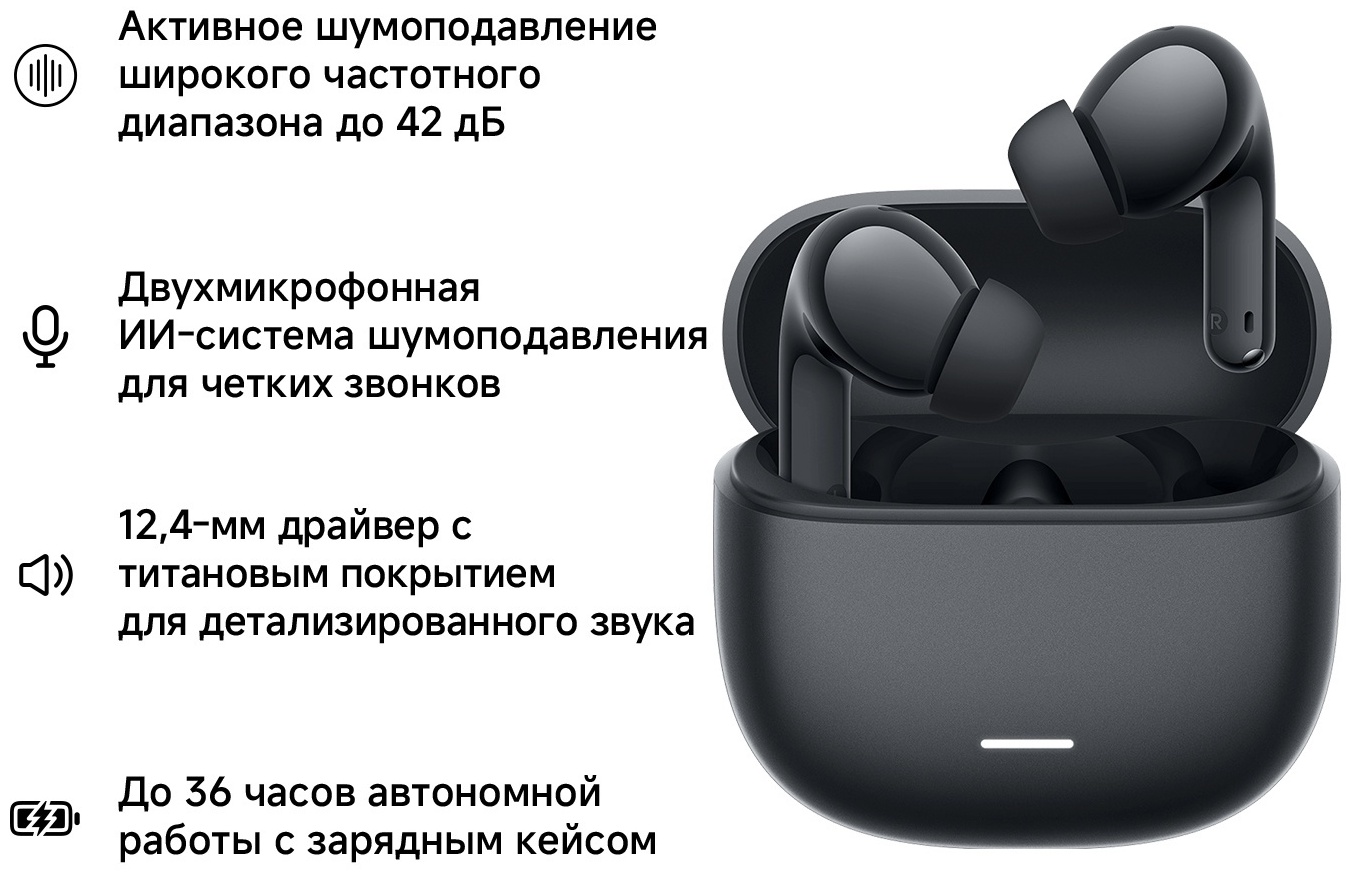 Наушники Xiaomi REDMI Buds 8 Lite M2539E1 черный