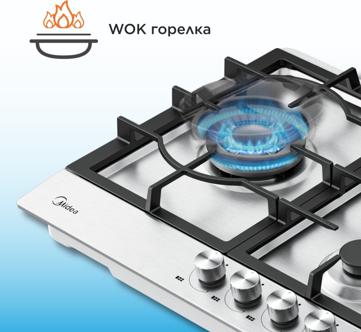 Варочная поверхность Midea MG90L05SS стальной
