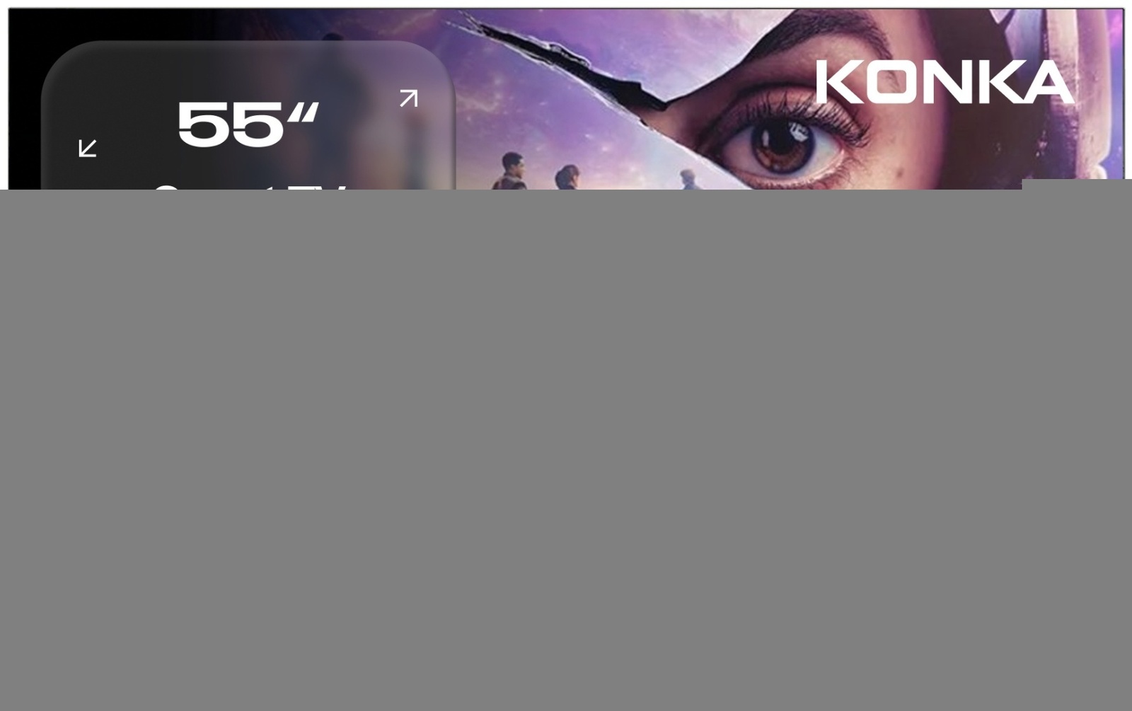 Телевизор Konka KT55-U683WB 55&quot; черный
