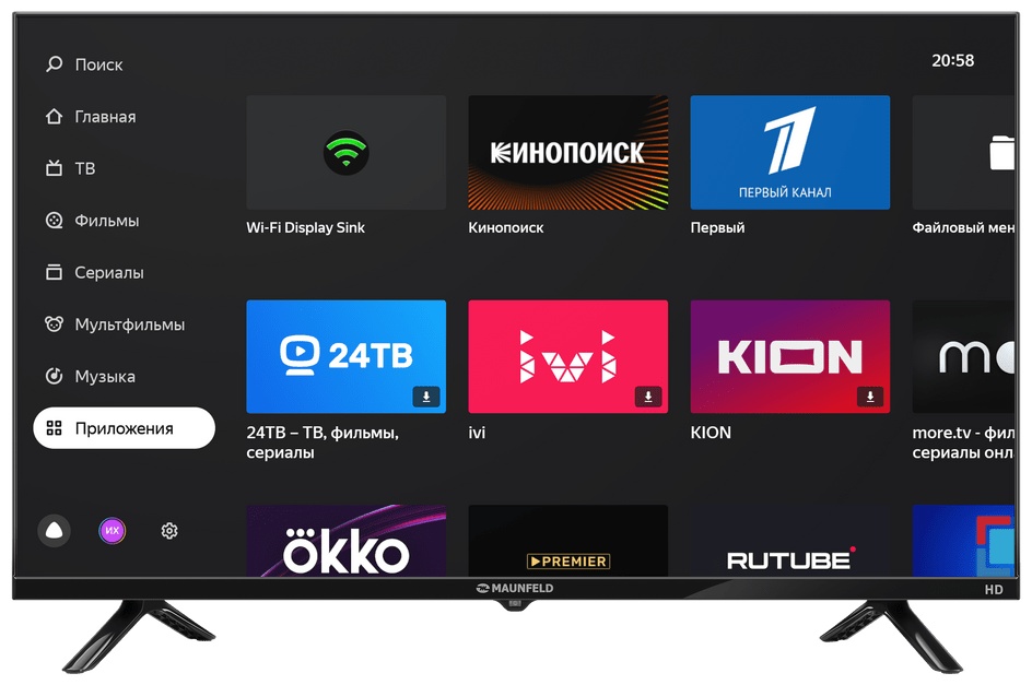 Телевизор MAUNFELD MLT32HSX02 81 см черный