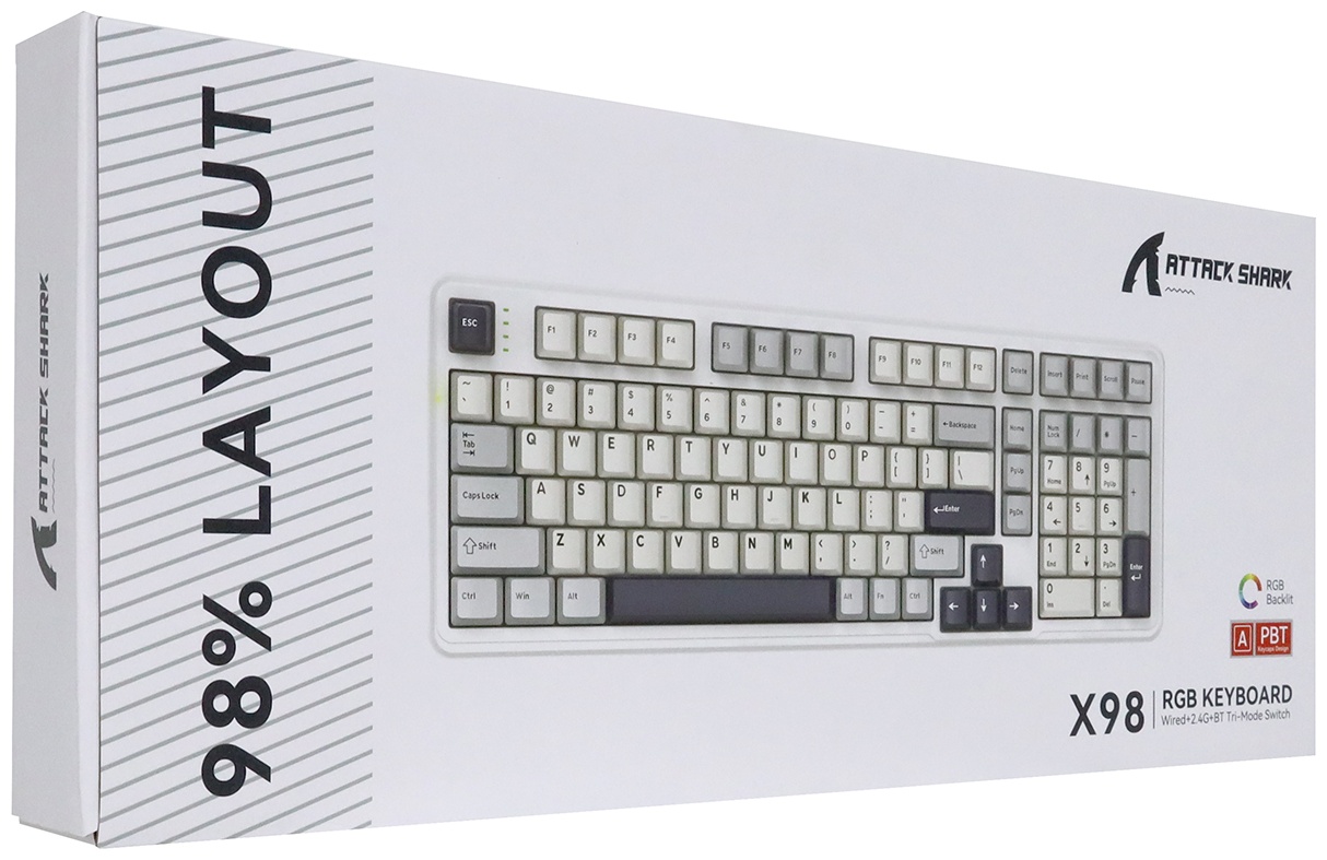Клавиатура Attack Shark X98 черный
