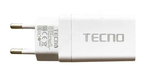 Сетевой адаптер tecno 2USB 2.1A белый