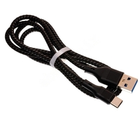 Кабель USB Цветной A935 KUA935-TC Type-C 2A 1 м черный