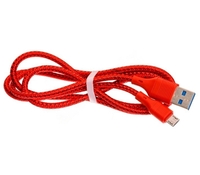 Кабель USB Цветной A934 KUA934-MU microUSB 2A 1 м красный