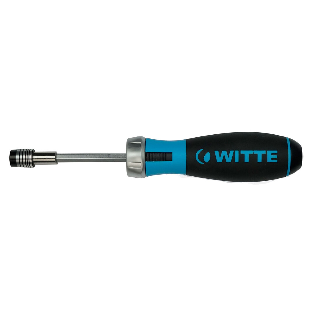 Отвертка Witte Bitdrive Ratchet 468021000, с набором бит 6 шт