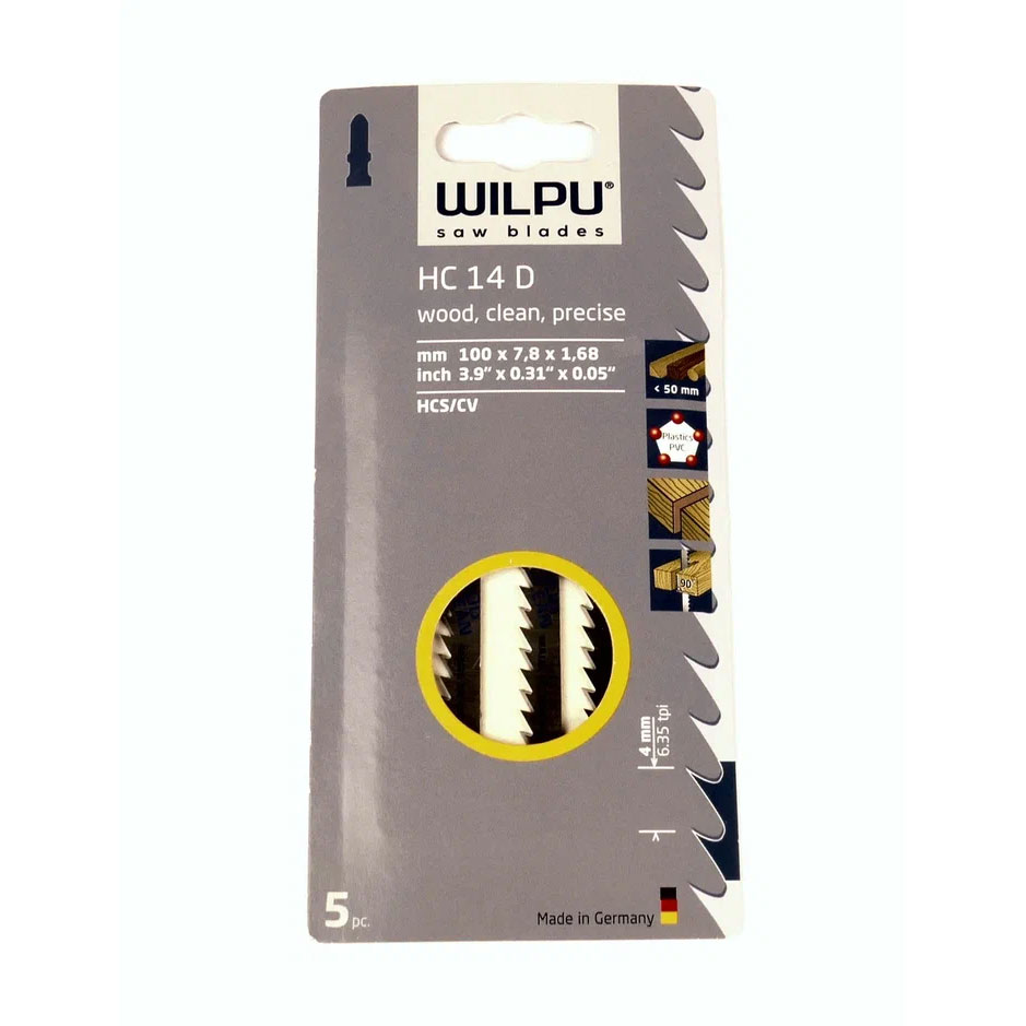 Пилка для лобзика Wilpu HC 14 D 217200005 5 шт