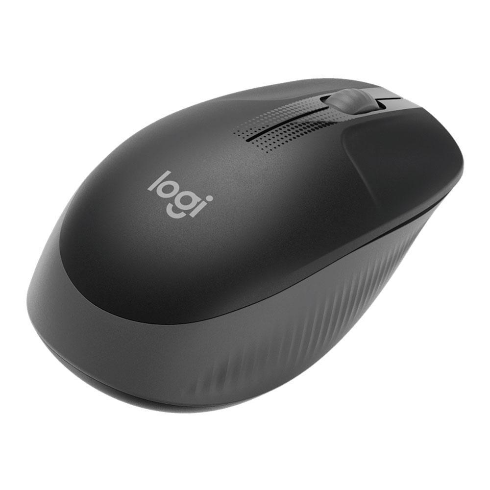 Мышь Logitech  USB M 190, wireless Charcoal