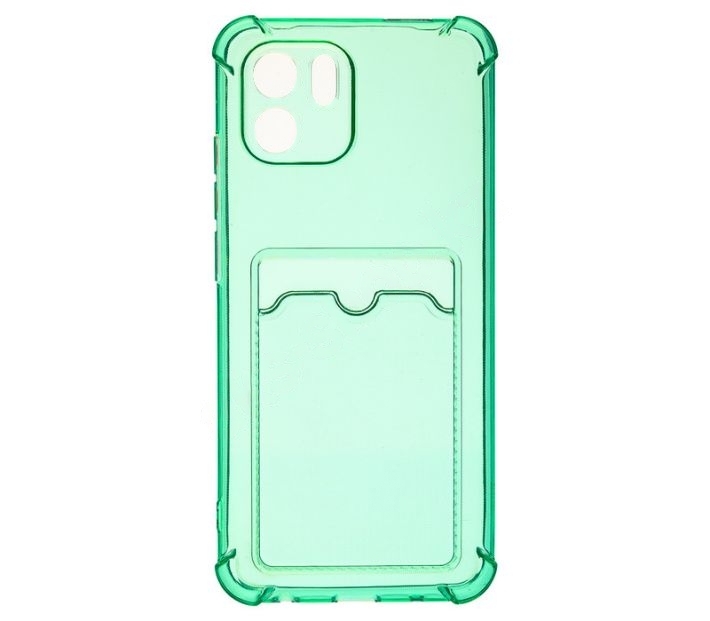 Чехол-накладка \"Визитница\" с карманом для Xiaomi Redmi A1 (зеленый)