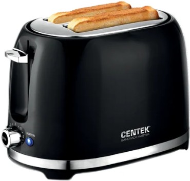 Centek СТ-1432 қара тостері