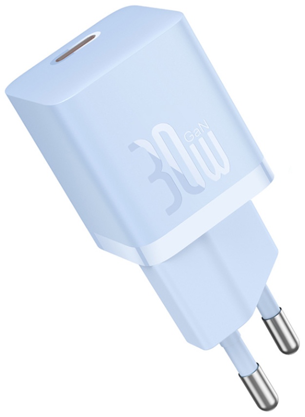 Зарядное устройство Baseus GaN5 (mini) 1C 30W Blue USB Type-C 30 Вт голубой