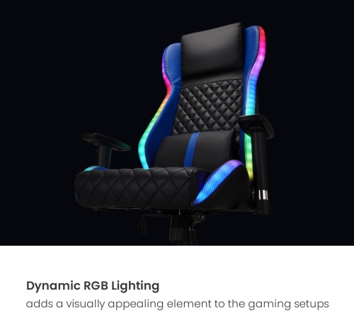 Игровое кресло Eco Estelar Sun, черный, синий