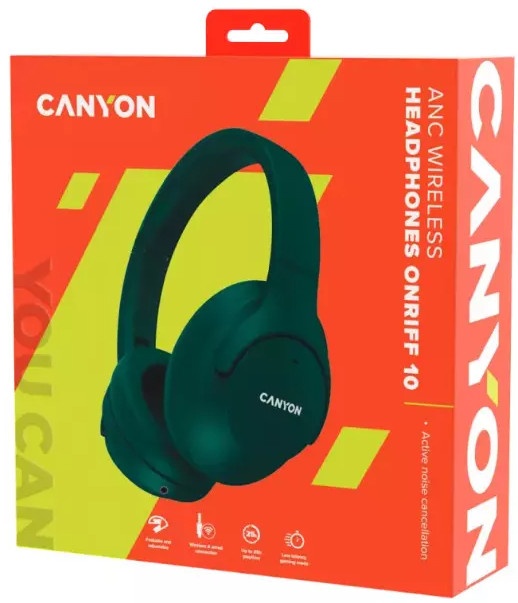 Наушники Canyon OnRiff 10 ANC (CNS-CBTHS10GN) зеленый