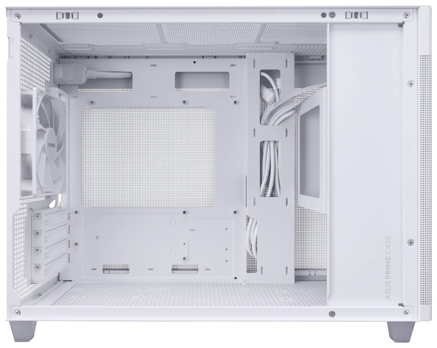 Корпус ASUS AP201 Tempered Glass белый