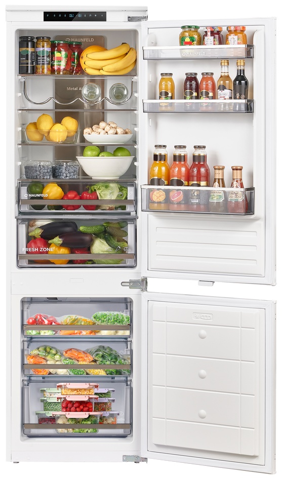 Холодильник MAUNFELD MBF17754NFWHGR LUX Inverter белый