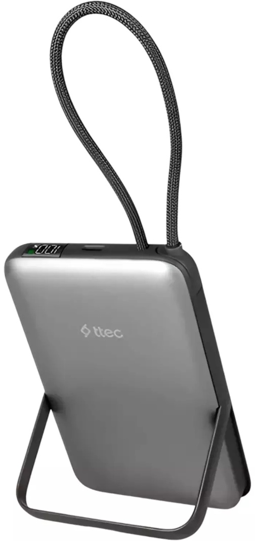 Внешний аккумулятор TTEC ReCharger M LCD 10000 мАч 22.5 Вт черный