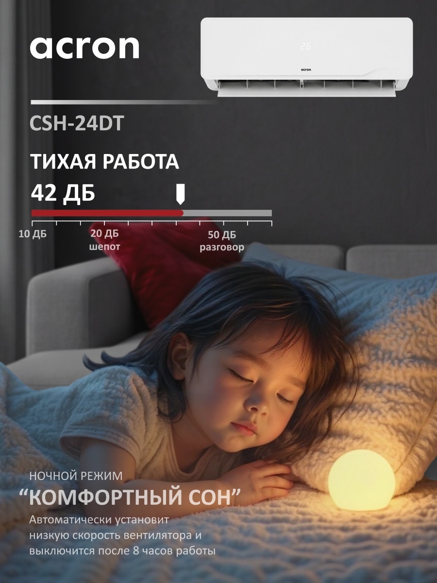 Acron CSH-24DT белый + монтажный комплект