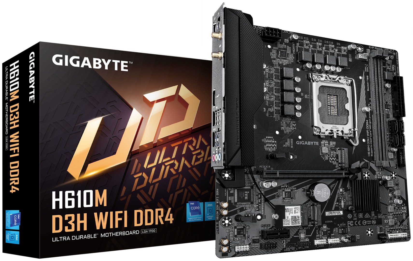 Материнская плата GIGABYTE H610M D3H WIFI DDR4
