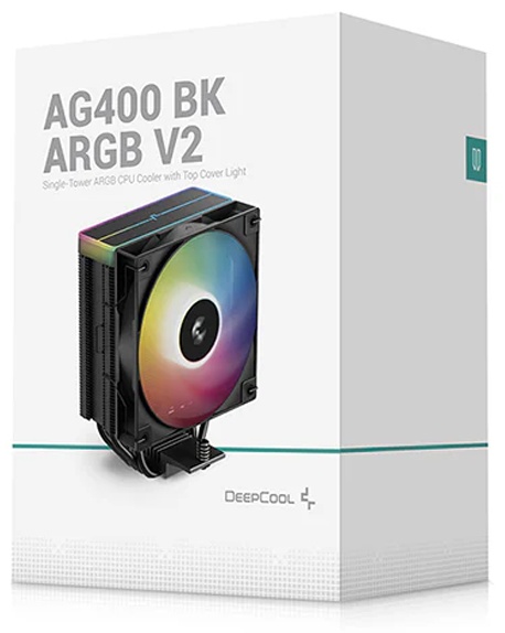 Кулер для процессора Deepcool AG400 BK ARGB V2 R-AG400-BKAMMN-GJD