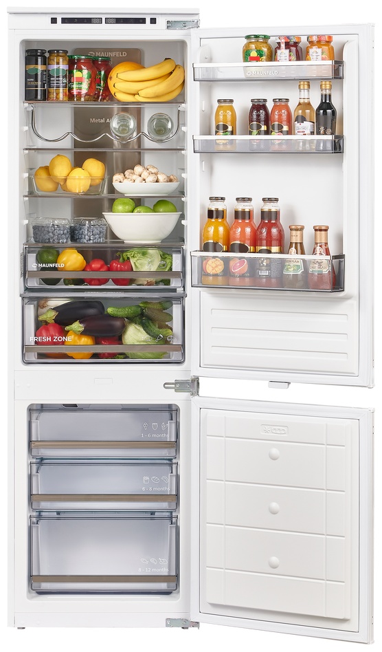 Холодильник MAUNFELD MBF177NFFWGR Inverter белый