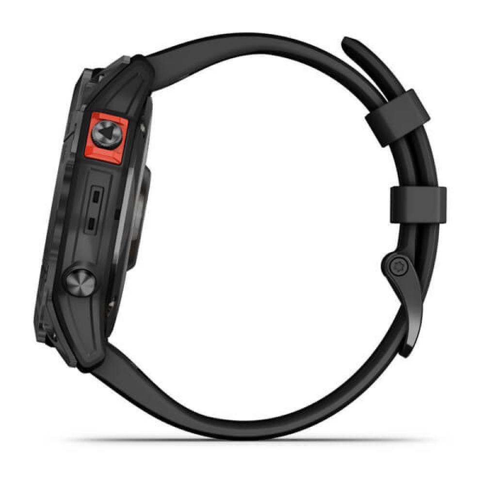 Смарт-часы Garmin Fenix 7X Solar 010-02541-01, серые с черным силиконом
