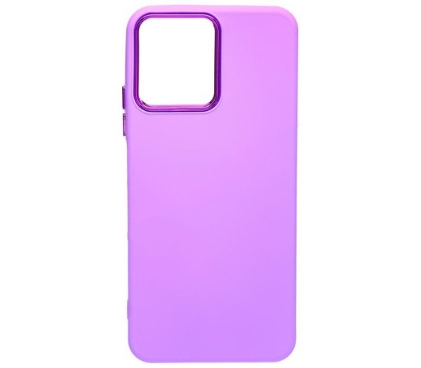 Чехол-накладка &quot;Metal-Silicone case&quot; для Realme C30 (4G) (сиреневый)