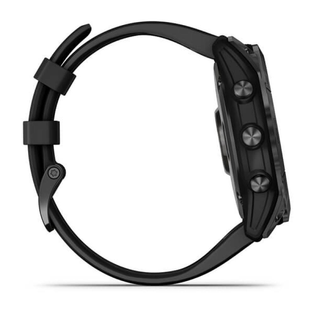 Смарт-часы Garmin Fenix 7X Solar 010-02541-01, серые с черным силиконом