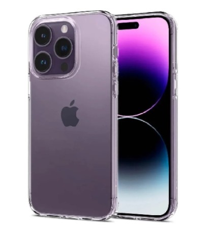 Чехол для телефона A-Case iPhone 14 Pro, силикон, прозрачный