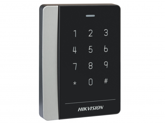 Считыватель Mifare карт Hikvision DS-K1102AMK, с сенсорной клавиатурой