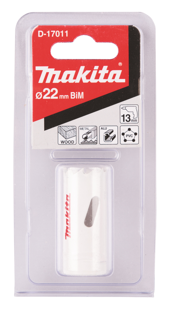 Коронка биметаллическая Makita D-17011 22 мм