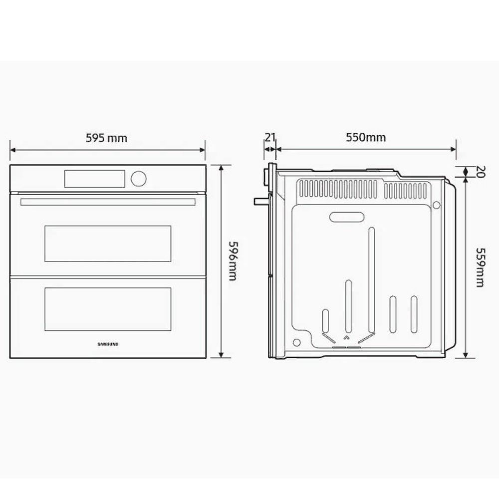 Встраиваемый духовой шкаф Samsung NV7B5765RAK/WT