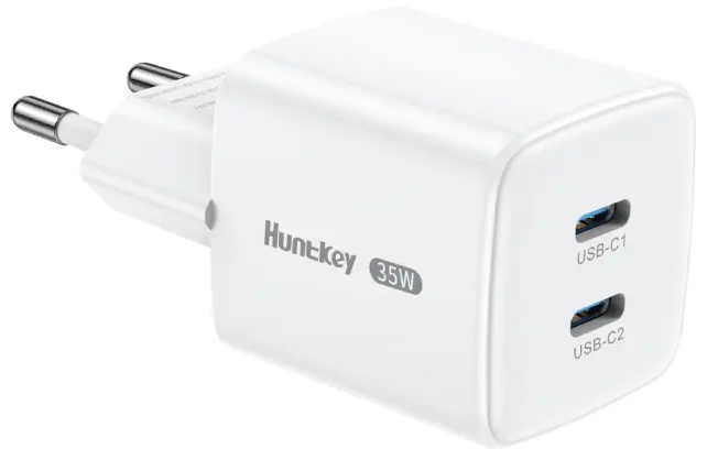 Зарядное устройство HuntKey G35 Pro USB Type-C 35 Вт белый