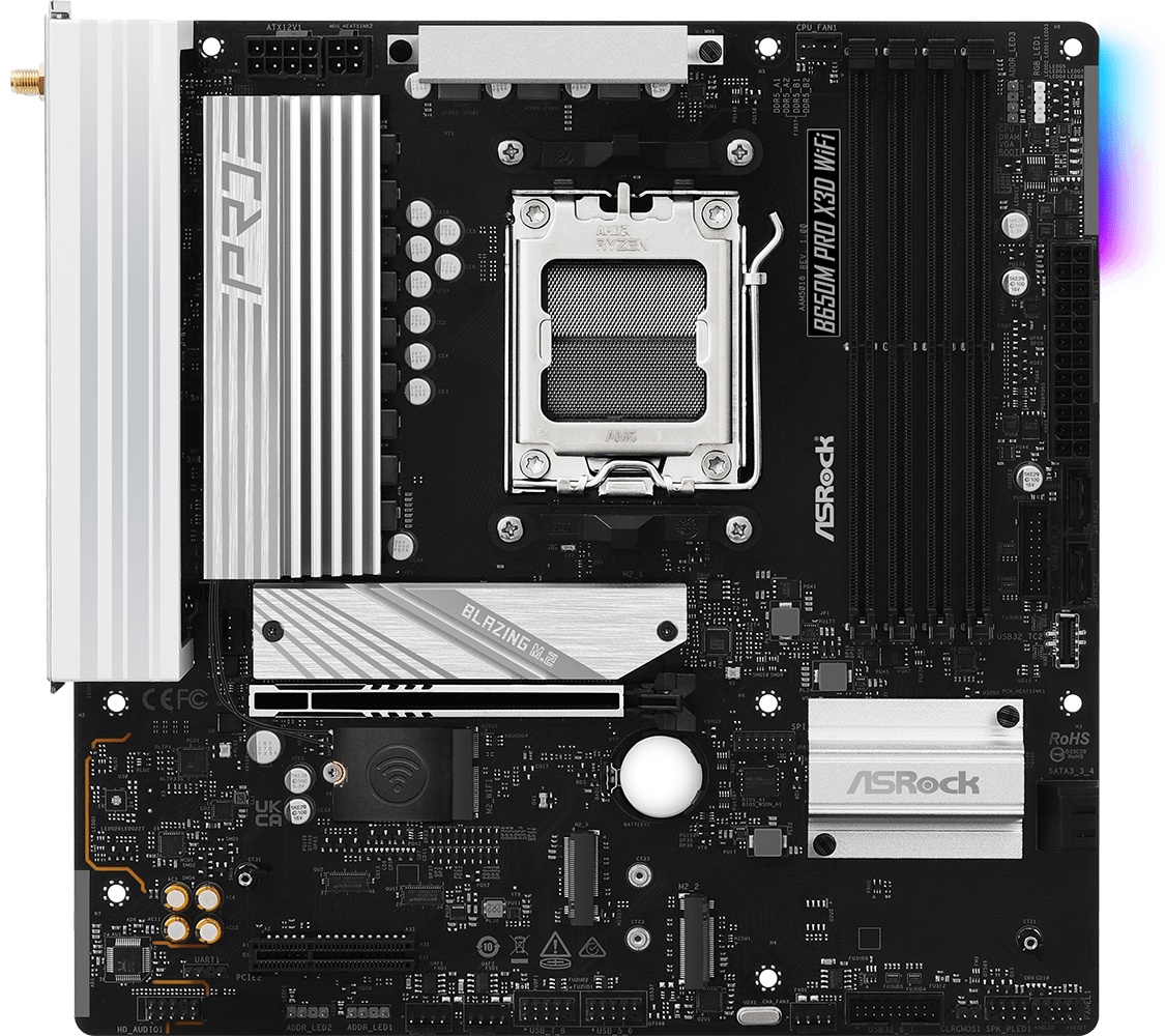 Материнская плата ASRock B650M PRO X3D WIFI