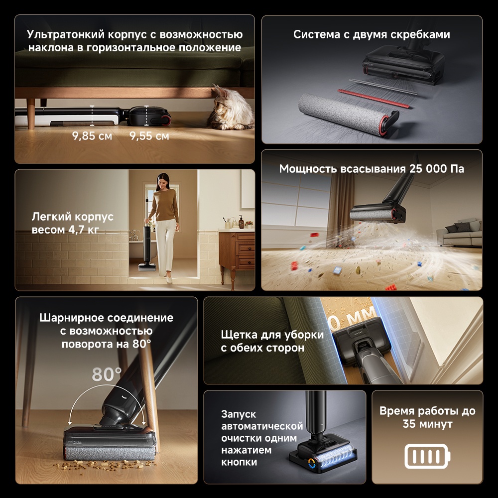 Пылесос DREAME G12 черный