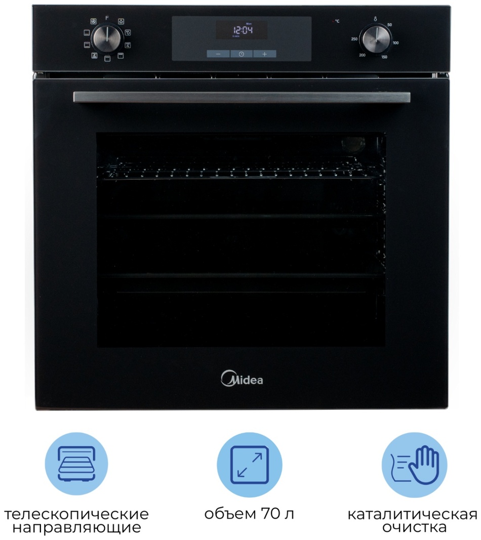 Духовой шкаф Midea MO72105 GB черный