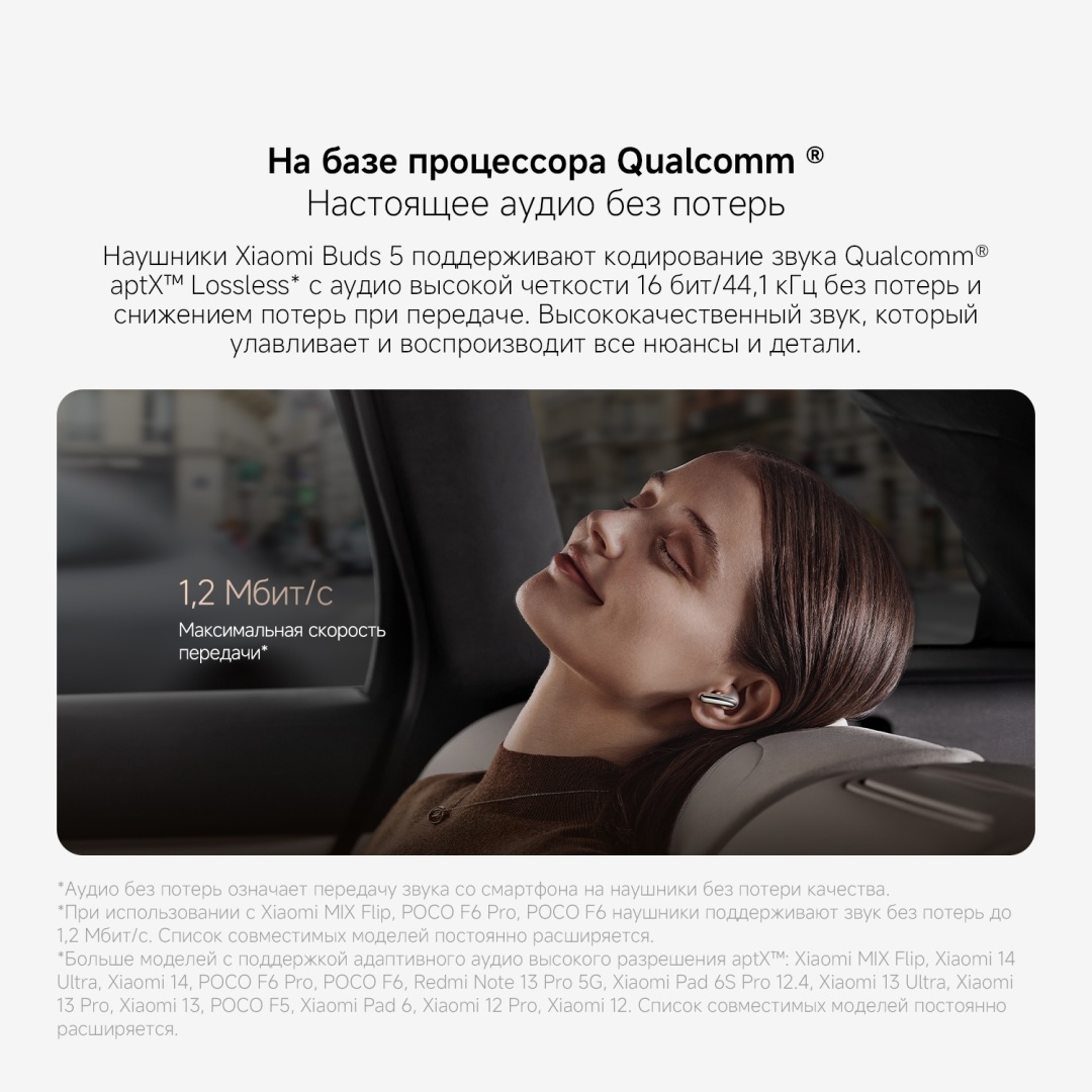 Наушники Xiaomi Buds 5 белый