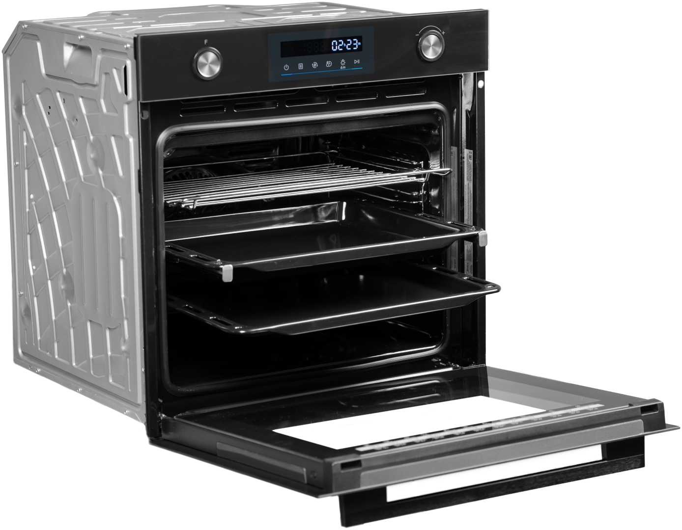 Духовой шкаф Midea MO78110 X черный, стальной