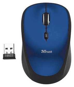 Мышь Trust Yvi Wireless Mouse синяя