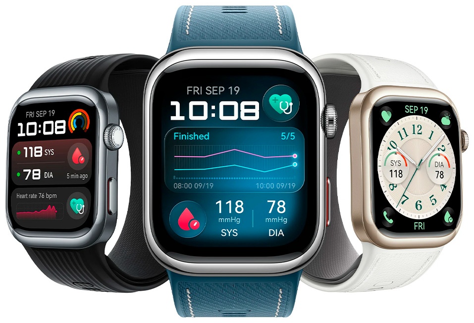 Смарт-часы Huawei WATCH D2 48 мм серебристый-синий