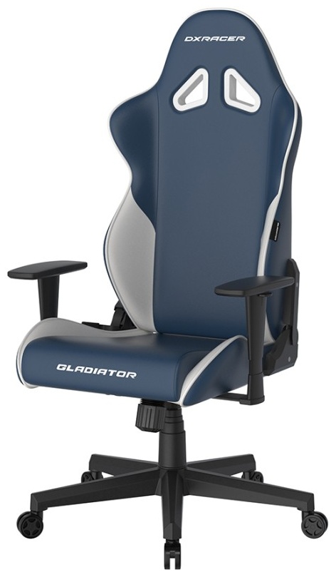 Компьютерное кресло DXRacer Gladiator GC/LGN23LTCLTA/IW, белый, синий