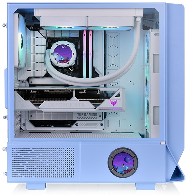 Корпус Thermaltake Ceres 350 MX Hydrangea Blue голубой