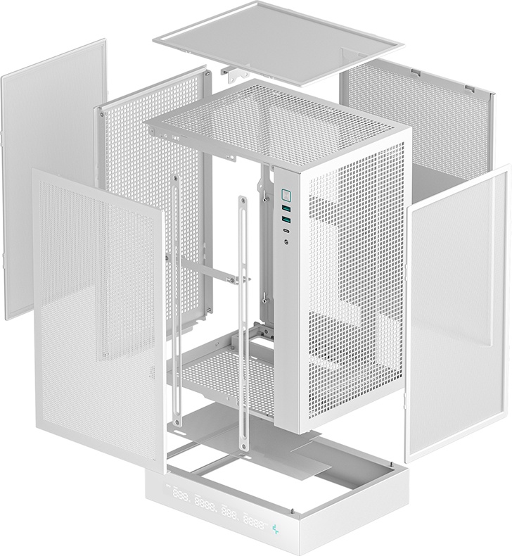 Корпус Deepcool CH170 DIGITAL WH белый